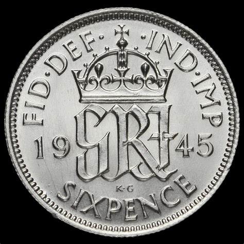 1945 sixpence coin